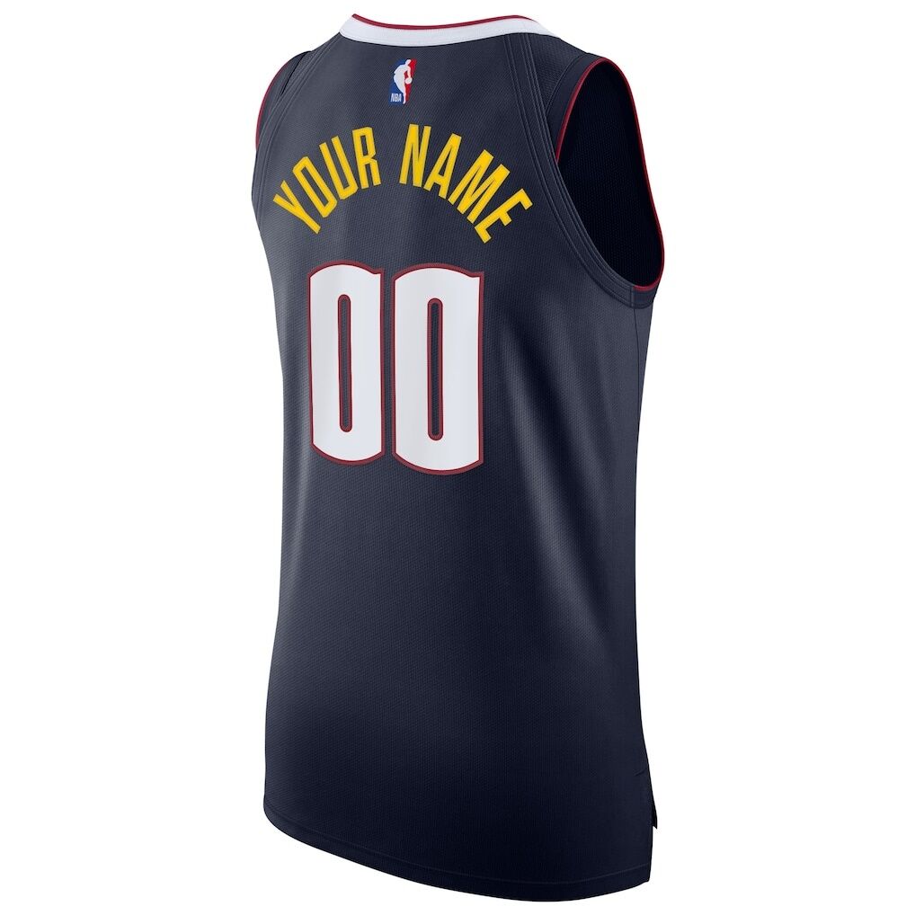 Denver Nuggets Nike 2020/21 Authentic Custom Jersey Navy - Icon Edition