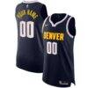 Denver Nuggets Nike 2020/21 Authentic Custom Jersey Navy - - Front View