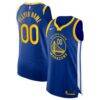 Golden State Warriors Nike 2020/21 Authentic Custom Jersey Blue - - Front View