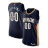 New Orleans Pelicans Nike 2021/22 Diamond Authentic Custom Jersey - Navy - Front View