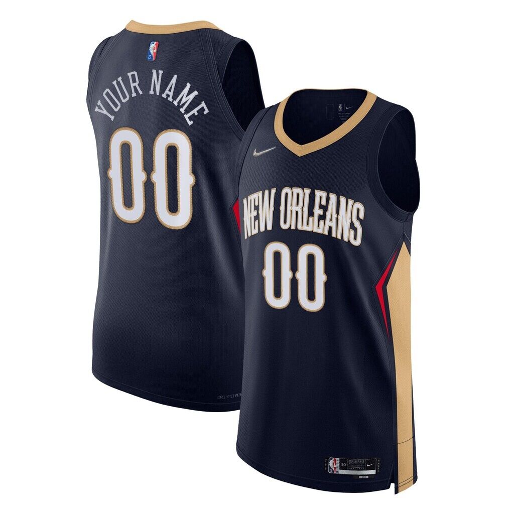 New Orleans Pelicans Nike 2021/22 Diamond Authentic Custom Jersey - Icon Edition