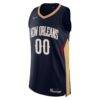 New Orleans Pelicans Nike 2021/22 Diamond Authentic Custom Jersey - Navy - Side View