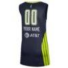 Dallas Wings Nike Unisex 2021 Explorer Edition Victory Custom Jersey - Navy - Detail View