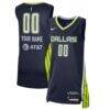 Dallas Wings Nike Unisex 2021 Explorer Edition Victory Custom Jersey - Navy - Front View