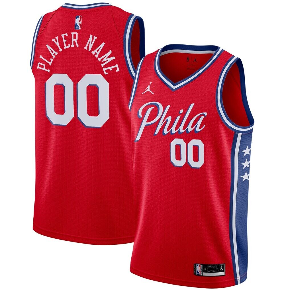 Philadelphia 76ers Jordan Brand Swingman Custom Jersey – Statement Edition