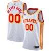 Atlanta Hawks Nike 2020/21 Swingman Custom Jersey - White - Front View