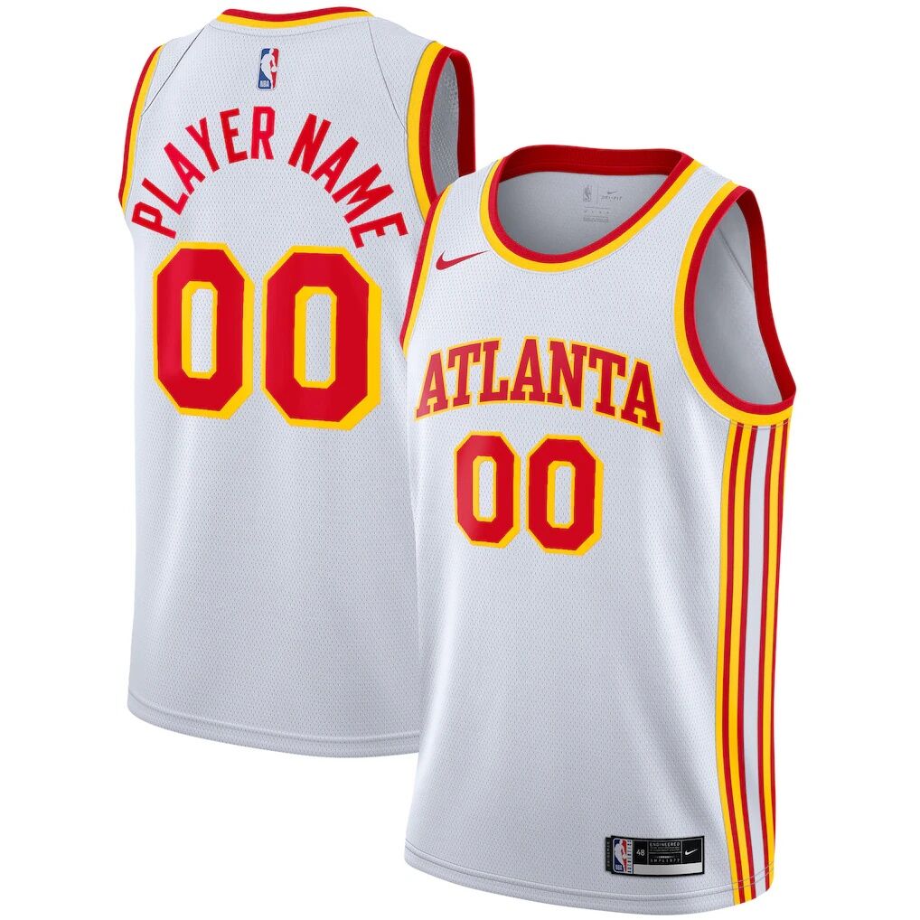 Atlanta Hawks Nike 2020/21 Swingman Custom Jersey - Association Edition