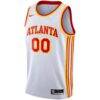 Atlanta Hawks Nike 2020/21 Swingman Custom Jersey - White - Side View