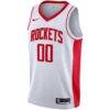 Houston Rockets Nike 2020/21 Swingman Custom Jersey - White - Back View