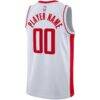 Houston Rockets Nike 2020/21 Swingman Custom Jersey - White - Detail View