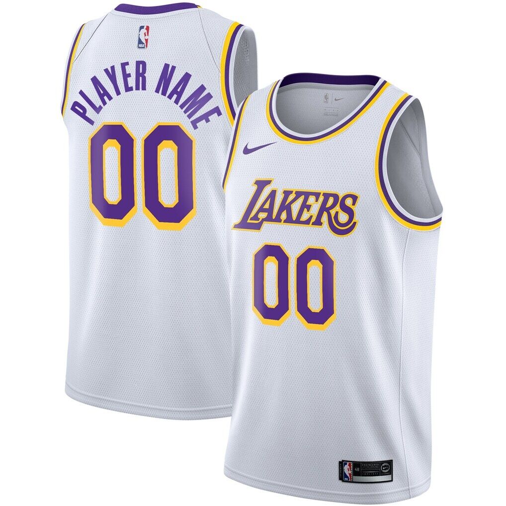 Los Angeles Lakers Nike 2020/21 Swingman Custom Jersey - Association Edition