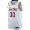 Los Angeles Lakers Nike 2020/21 Swingman Custom Jersey - White - Side View