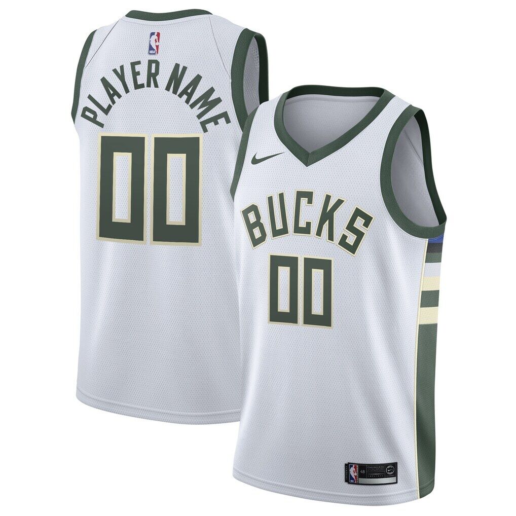 Milwaukee Bucks Nike 2020/21 Swingman Custom Jersey - Association Edition