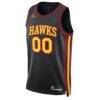 Atlanta Hawks Jordan Brand Unisex 2022/23 Swingman Custom Jersey - Black - Side View