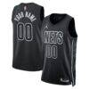 Brooklyn Nets Jordan Brand Unisex 2022/23 Swingman Custom Jersey - Black - Front View