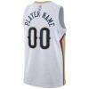 New Orleans Pelicans Nike 2020/21 Swingman Custom Jersey - White - Detail View