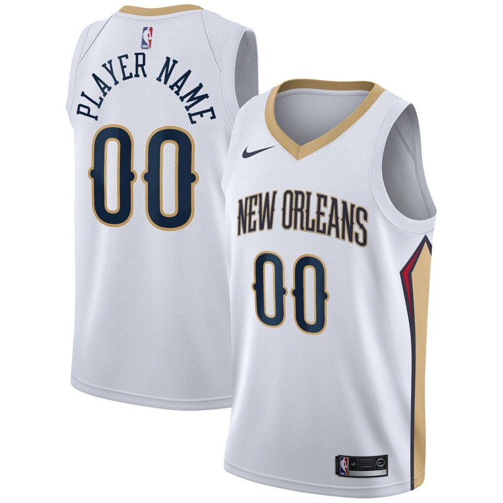 New Orleans Pelicans Nike 2020/21 Swingman Custom Jersey - Association Edition