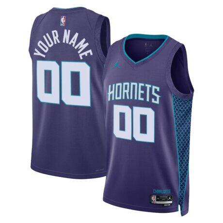 Charlotte Hornets Jordan Brand Unisex 2022/23 Swingman Custom Jersey - Teal - Front View