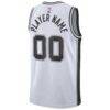 San Antonio Spurs Nike 2020/21 Swingman Custom Jersey - White - Detail View