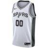 San Antonio Spurs Nike 2020/21 Swingman Custom Jersey - White - Side View