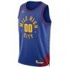 Denver Nuggets Jordan Brand Unisex 2022/23 Swingman Custom Jersey - Blue - Side View