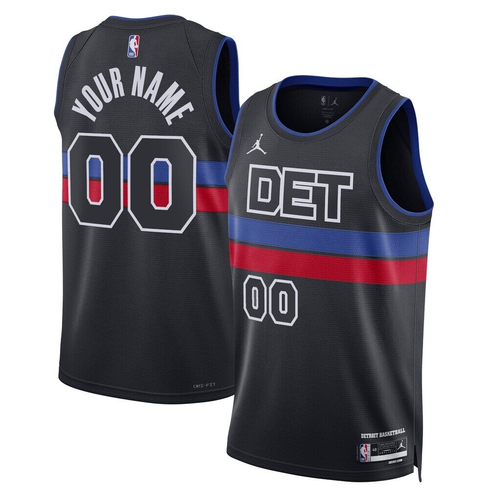 Detroit Pistons Jordan Brand Unisex 2022/23 Swingman Custom Jersey - Statement Edition