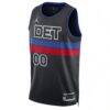 Detroit Pistons Jordan Brand Unisex 2022/23 Swingman Custom Jersey - Blue - Side View
