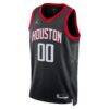 Houston Rockets Jordan Brand Unisex 2022/23 Swingman Custom Jersey - Black - Back View