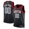Houston Rockets Jordan Brand Unisex 2022/23 Swingman Custom Jersey - Black - Front View