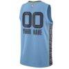 Memphis Grizzlies Jordan Brand Unisex 2022/23 Swingman Custom Jersey - Blue - Detail View