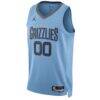 Memphis Grizzlies Jordan Brand Unisex 2022/23 Swingman Custom Jersey - Blue - Side View