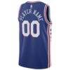 Philadelphia 76ers Nike 2020/21 Swingman Custom Jersey - Icon Edition - Royal - Detail View