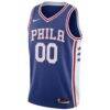 Philadelphia 76ers Nike 2020/21 Swingman Custom Jersey - Icon Edition - Royal - Side View