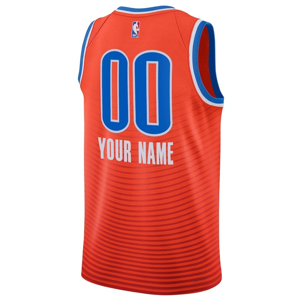 Oklahoma City Thunder Jordan Brand Unisex 2022/23 Swingman Custom Jersey - Statement Edition