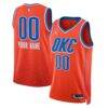 Oklahoma City Thunder Jordan Brand Unisex 2022/23 Swingman Custom Jersey - Orange - Front View