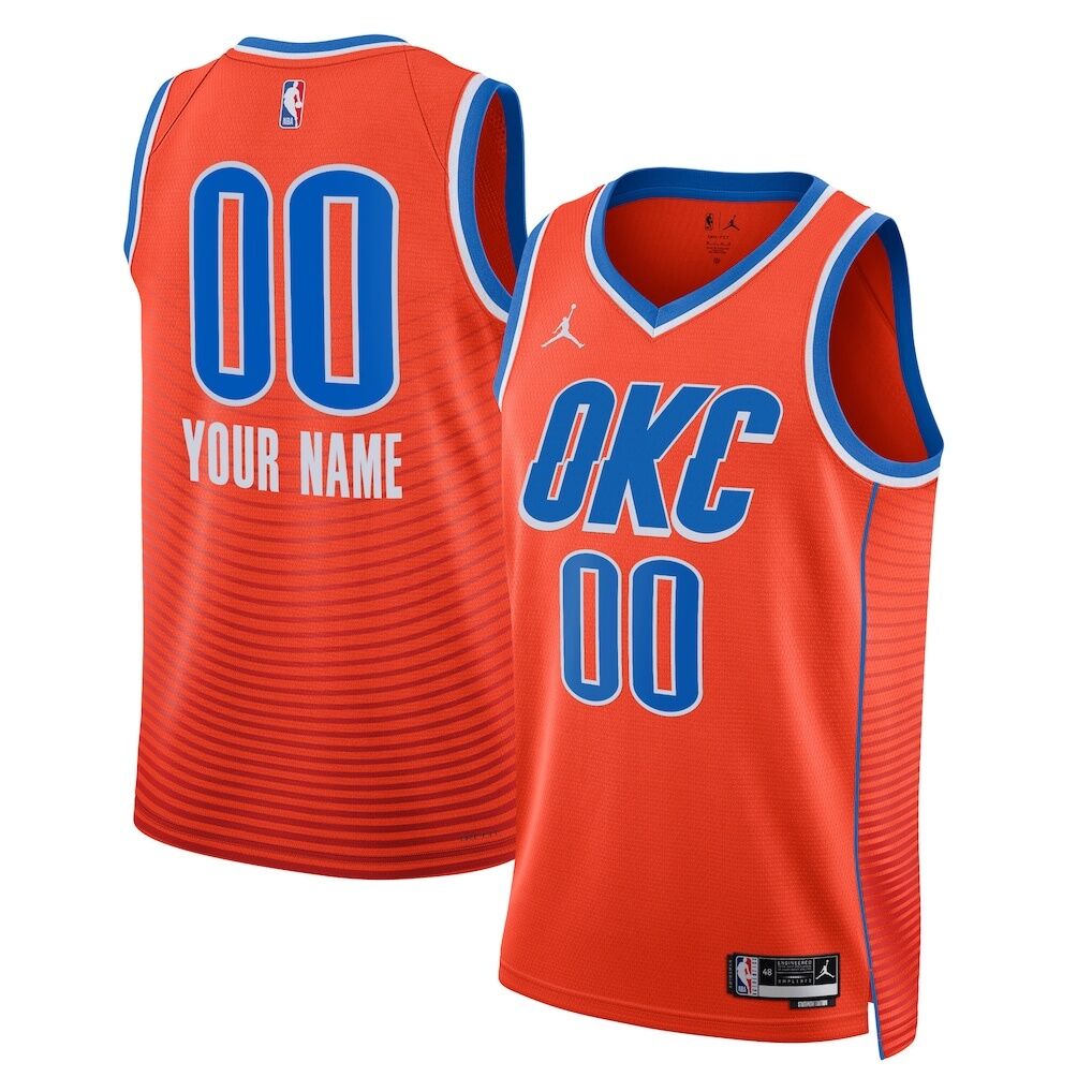 Oklahoma City Thunder Jordan Brand Unisex 2022/23 Swingman Custom Jersey - Statement Edition