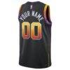 Phoenix Suns Jordan Brand Unisex 2022/23 Swingman Custom Jersey - Black - Detail View