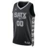 San Antonio Spurs Jordan Brand Unisex 2022/23 Swingman Custom Jersey - Black - Side View