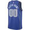 Dallas Mavericks Nike Swingman Custom Jersey Blue - - Detail View