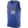 Dallas Mavericks Nike Swingman Custom Jersey Blue - - Side View