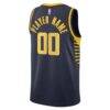 Indiana Pacers Nike Swingman Custom Jersey Navy - - Detail View