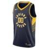 Indiana Pacers Nike Swingman Custom Jersey Navy - - Side View