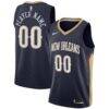 New Orleans Pelicans Nike Swingman Custom Jersey Navy - - Front View