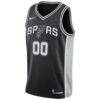 San Antonio Spurs Nike Swingman Custom Jersey Black - - Side View