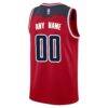 Washington Wizards Nike Swingman Custom Jersey Red - - Detail View