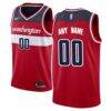 Washington Wizards Nike Swingman Custom Jersey Red - - Front View