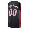 Miami Heat Nike Unisex Swingman Custom Jersey Black - Black - Detail View