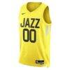 Utah Jazz Nike Unisex Swingman Custom Jersey Gold - Gold - Side View