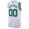 Boston Celtics Nike Unisex Swingman Custom Jersey White - - Detail View