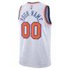 New York Knicks Nike Unisex Swingman Custom Jersey White - - Detail View